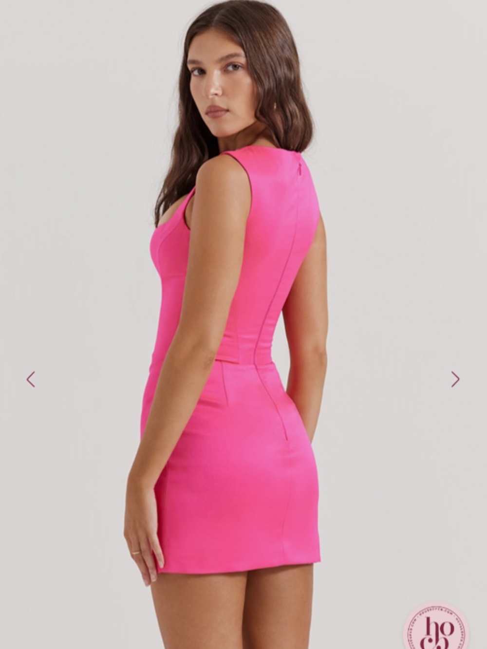 House of CB corset mini dress hot pink/fuchsia - Picture 2 of 8